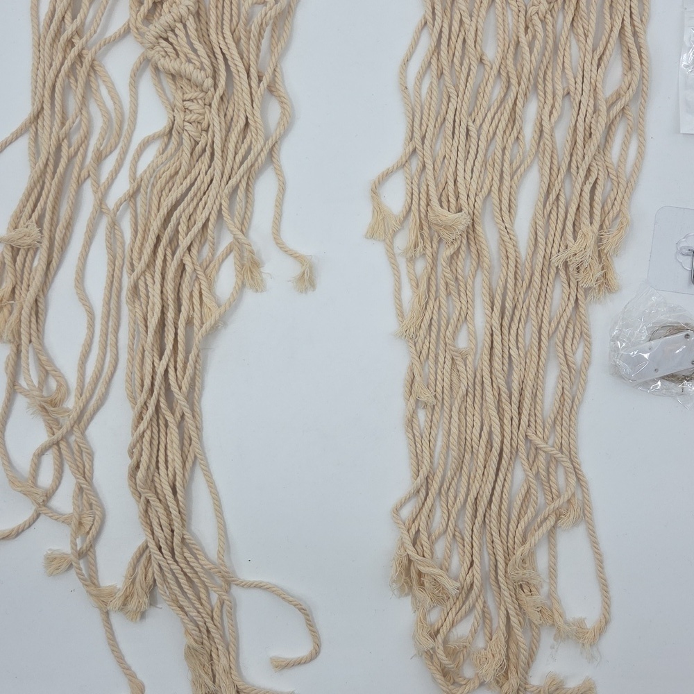 Bohemian Macrame Moon And Star Wall Art With Lights (Minor Assembly Required) - Picture 11 of 16